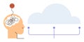 Simplifying Complex Thoughts with Cloud-Based Solutions for Decision-Making and Problem Solving Royalty Free Stock Photo