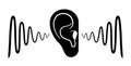 Human hearing icon