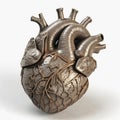 Human heart close up, 3d