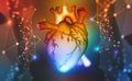 Human heart. Digital technologies in medicine and scientific research of the body