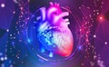 Human heart. Digital technologies in medicine and scientific research of body