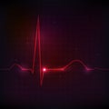 Human heart rhythm, beautiful bright design Royalty Free Stock Photo