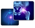 Human Hip Joint Pain Royalty Free Stock Photo