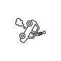 human, insurance, crash, car, accident icon. Element of insurance icon. Thin line icon for website design and development, app