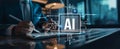 Human interact with AI artificial intelligence brain process generative AI EIDE