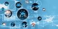 Human interact with AI artificial intelligence virtual assistant NLP robot