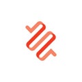 human intestine logo icon vector