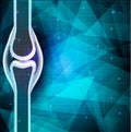 Human joint anatomy abstract background