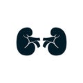 Human kidney icon vector sign