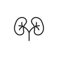 Human kidneys icon Outline vector for web ui Royalty Free Stock Photo