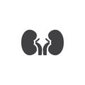 Human kidneys vector icon