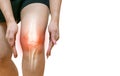 Human leg Osteoarthritis inflammation bone joints Royalty Free Stock Photo