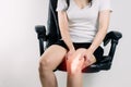 Human leg Osteoarthritis inflammation of bone joints Royalty Free Stock Photo