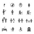 Human life icons