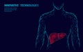 Human Liver hepatitis treatment medicine business concept. Disease prevention health care medical centre doctor online