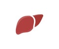 Human liver, hepatitis vaccination logo design. Awareness of prevention and treatment viral hepatitis vector design.