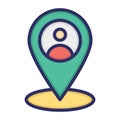 Human location, Human, location, person fully editable vector icon