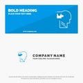Human, Logical, Mind, Puzzle, Solution SOlid Icon Website Banner and Business Logo Template Royalty Free Stock Photo