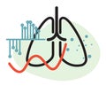 Human Lung Disease Prediction - Icon Royalty Free Stock Photo