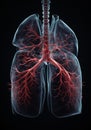 human lungs, hyper realistic Royalty Free Stock Photo