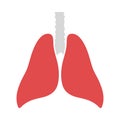 Human Lungs Icon Royalty Free Stock Photo