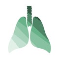 Human Lungs Icon Royalty Free Stock Photo
