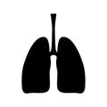 Human Lungs Icon. Vector respiration Lung symbol
