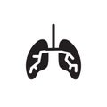Human lungs icon web design in vector Royalty Free Stock Photo