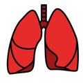 Human Lungs Symbol