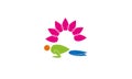 Human Relaxation Massage Logo template - Physiotherapy massage Room Icon