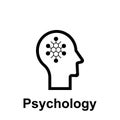 Human mind, psychology icon. Element of human mind icon for mobile concept and web apps. Thin line Human mind, psychology icon can