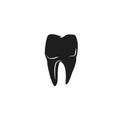 human molar tooth. Vector illustration decorative design Royalty Free Stock Photo