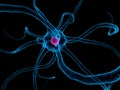 Human nerve cell Royalty Free Stock Photo