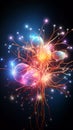 human neurons. brain activity Royalty Free Stock Photo