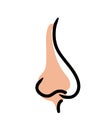 Human nose Icon Royalty Free Stock Photo