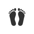 Human organ. Feet icon on a white background Royalty Free Stock Photo