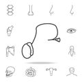 Human organ symbol prostate gland. Detailed set of human body part icons. Premium quality graphic design. One of the collection ic