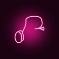 Human organ symbol prostate glandneon icon. Elements of body parts set. Simple icon for websites, web design, mobile app, info