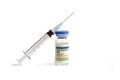 HPV Vaccine And Syringe