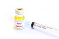 HPV vaccine for injection Royalty Free Stock Photo