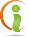 Human, person, fitness logo