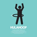 Human Playing A Hulahoop Symbol Royalty Free Stock Photo