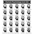 Human psychology icon set