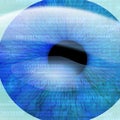 Human pupil Royalty Free Stock Photo