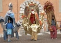 Human Puppets Performing at a Street Festival, Italy