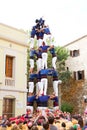 Human pyramid Royalty Free Stock Photo