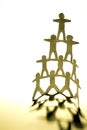 Human pyramid Royalty Free Stock Photo