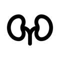 Human renal system organ, human organ, icon of kidneys Royalty Free Stock Photo