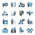 Human resource and employment icons Royalty Free Stock Photo