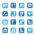Human resource and employment icons Royalty Free Stock Photo